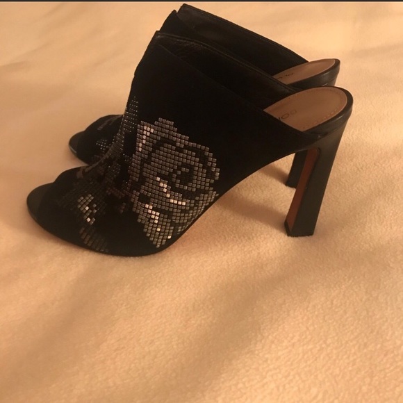 Donald Pliner brand new black suede shoes, size 7 - Picture 3 of 4